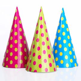 chapeau à pois pour deco de fete pas cher