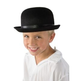 Chapeau feutre melon - noir - enfant