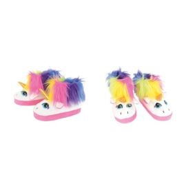 chaussons - licorne - blanc et rose - 38/39