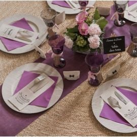 Chemin de table en tissu intissé Violet