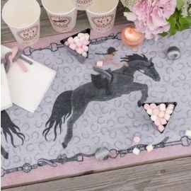 Chemin de table intisse Cheval