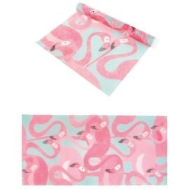 Chemin de table intisse Flamant Rose