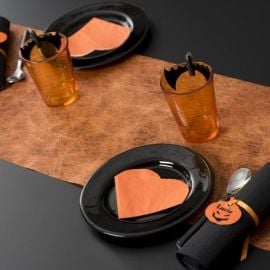 Chemin de table mariage orange fanon