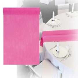 Chemin de table pas cher intisse 25 mètres Fuchsia 