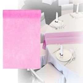 Chemin de table pas cher intisse 25 mètres Rose 