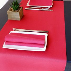 Chemin de table voie seche luxe Fuchsia