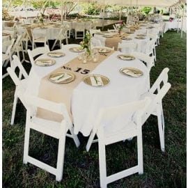 Chemin de table voie seche luxe Ivoire