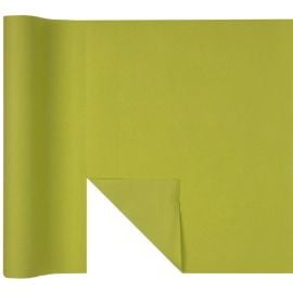 Chemin de table voie seche luxe Vert anis