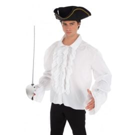 chemise pirate coton blanc pas cher taille 54 56