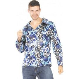 Chemise Bleu Psychédélique