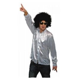 Chemise Disco Années 70 Argent