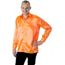 Chemise Disco Néon Orange