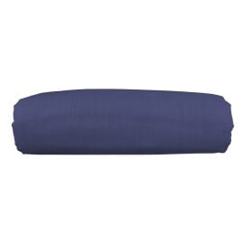 Drap plat 2 personnes uni Bleu marine 100% coton