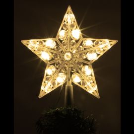 Cimier de noel exterieur 20 LED Blanc chaud