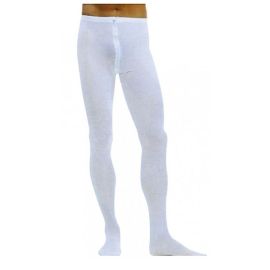 collant - braguette - 80 denier - blanc - xxl