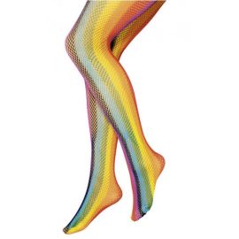 collants - résille - arc-en-ciel - s/m