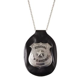 Collier badge policier - 10 cm