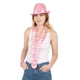 Collier hawaïen gros médaillon - Team EVJF - adulte