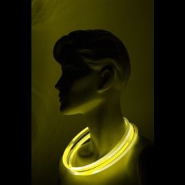 Collier lumineux fluo Jaune 