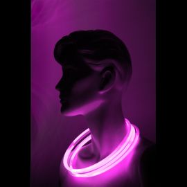 Collier lumineux fluo Rose