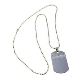 Collier plaque militaire - adulte