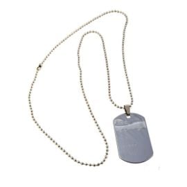 Collier plaque militaire - adulte