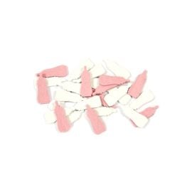 Confettis baptême biberon Rose