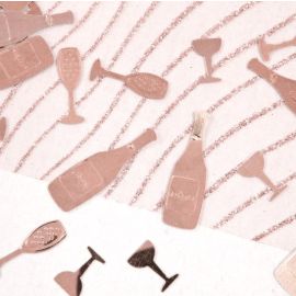 Confettis de table Champagne Rose Gold