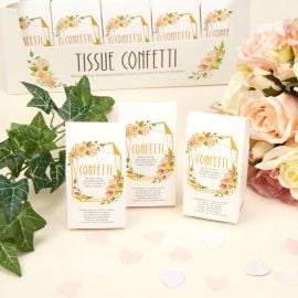 Confettis de table Coeur Blanc et Rose