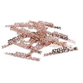 Confettis de table Joyeux anniversaire Rose gold