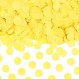 Confettis de table mariage rond Jaune