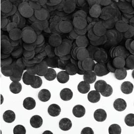 Confettis de table pas cher rond Noir
