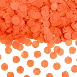 Confettis mariage cercle rond Orange