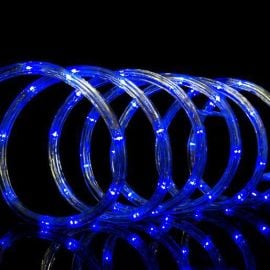 Cordon lumineux LED exterieur de noel 24 mètres Bleu