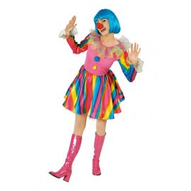 deguisement femme clown arc en ciel taille 40 42 pas cher