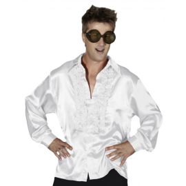 Costume Homme Chemise satin Blanche XL