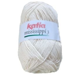 Coton Katia Mississippi 3 Ecru