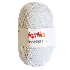 Coton Katia Mississippi 3 Gris Perle