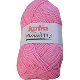 Coton Katia Mississippi 3 Rose Bonbon