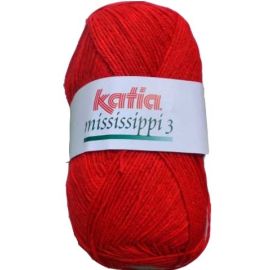 Coton Katia Mississippi 3 Rouge