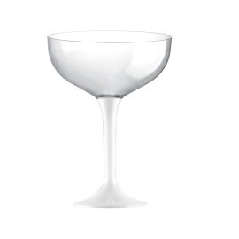 Coupe à champagne jetable en plastique Blanc x 20 pièces