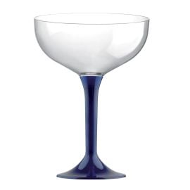 Coupe champagne en plastique Bleu marine