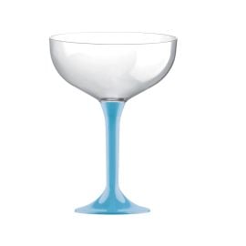 Coupe de champagne pour mariage en plastique Turquoise x 20 pièces