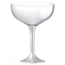 Coupe à champagne plastique Nacré Blanc