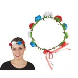 Couronne de fleurs - bleu