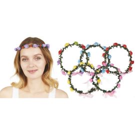 Couronne de fleurs lumineuse - couleur aléatoire