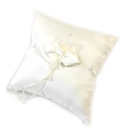 Coussin porte alliances carré Blanc