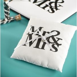 Coussin porte alliance Mr Mrs