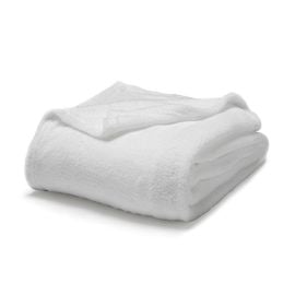 Couverture pas chere moelleuse 220x240 Blanche