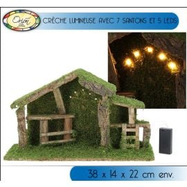 Crèche lumineuse vide 5 LEDS